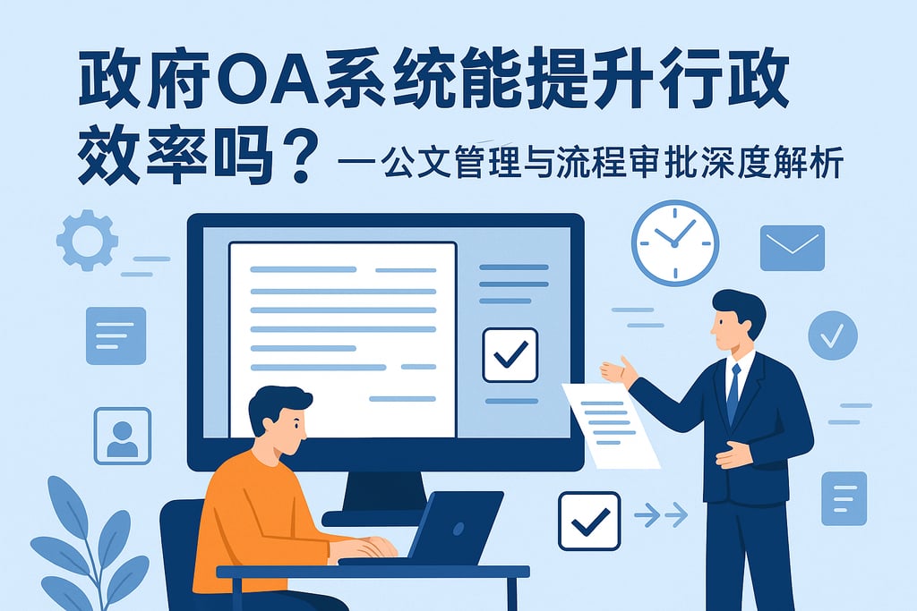 政府OA系统能提升行政效率吗？公文管理与流程审批深度解析"